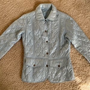 🧡 Barbour Sky blue jacket Size 4